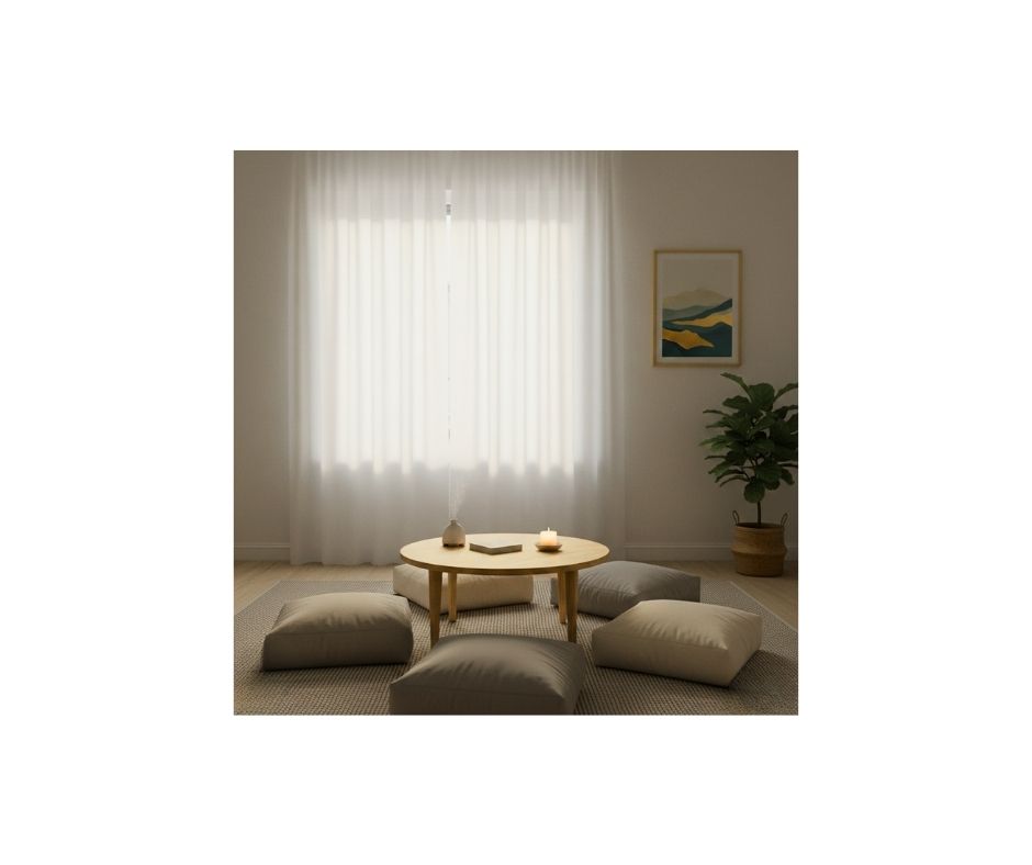 personal minimal and shuttle room for mental peace